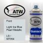 Preview: Ford, Light Ice Blue Pearl Metallic, LS / M7054: 400ml Sprühdose, von ATW Autoteile West.
